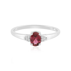 Anillo en plata con Turmalina rosa de Brasil