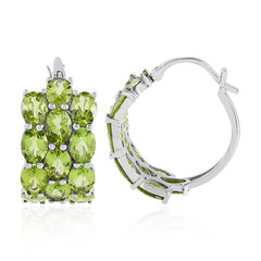 Pendientes en plata con Peridoto de Arizona