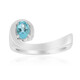 Anillo en plata con Apatita azul (Pallanova)