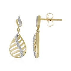 Pendientes en oro con Diamante limpio a lupa F (LUCENT DIAMONDS)