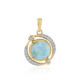 Colgante en plata con Larimar