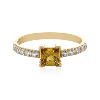 Anillo en oro con Zircón amarillo (Adela Gold)