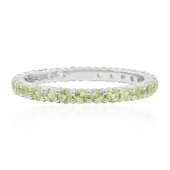 Anillo en plata con Peridoto