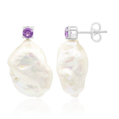 Pendientes en plata con Perla Freshwater (TPC)