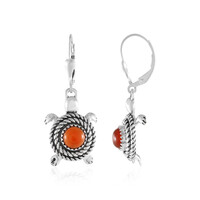 Pendientes en plata con Ónix rojo (Desert Chic)