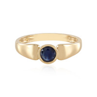 Anillo en oro con Zafiro azul