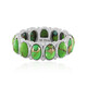 Anillo en plata con Turquesa verde Mohave Kingman