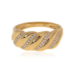 Anillo en oro con Diamante limpio a lupa F (LUCENT DIAMONDS)