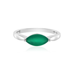 Anillo en plata con Ónix verde