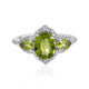 Anillo en plata con Peridoto de Arizona