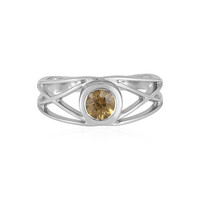 Anillo en plata con Zircón amarillo