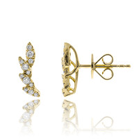 Pendientes en oro con Diamante I1 (H)  (CIRARI)