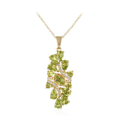 Collar en plata con Peridoto de Birmania