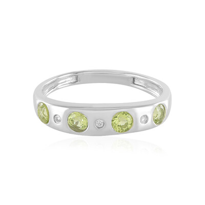 Anillo en plata con Peridoto