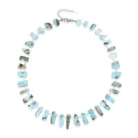 Collar en plata con Larimar