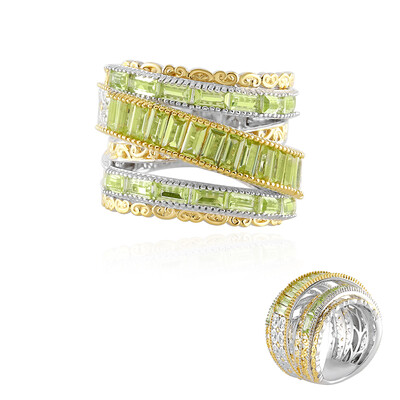 Anillo en plata con Peridoto (Gems en Vogue)