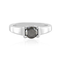 Anillo en plata con Diamante negro