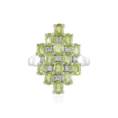 Anillo en plata con Peridoto