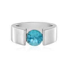 Anillo en plata con Apatita azul