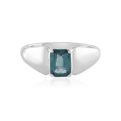 Anillo en oro con Espinela azul cobalto Luc Yen (AMAYANI)