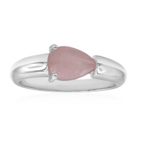 Anillo en plata con Cuarzo rosa