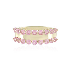 Anillo en oro con Espinela de Birmania rosa (de Melo)