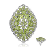 Anillo en plata con Peridoto