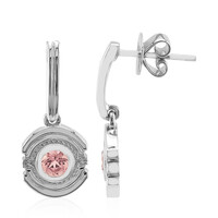 Pendientes en plata con Turmalina rosa de Brasil (Pallanova)