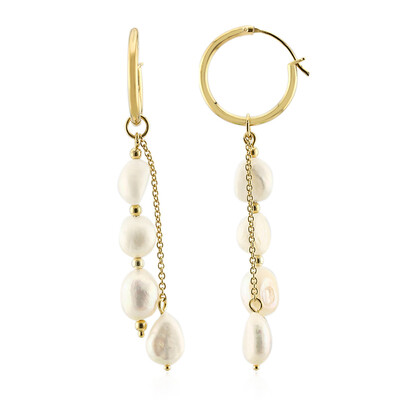 Pendientes en plata con Perla blanca Freshwater (TPC)