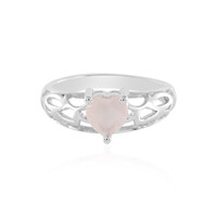 Anillo en plata con Cuarzo rosa