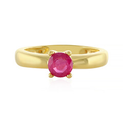 Anillo en plata con Zafiro rosa de Madagascar