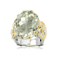 Anillo en plata con Amatista verde (Dallas Prince Designs)