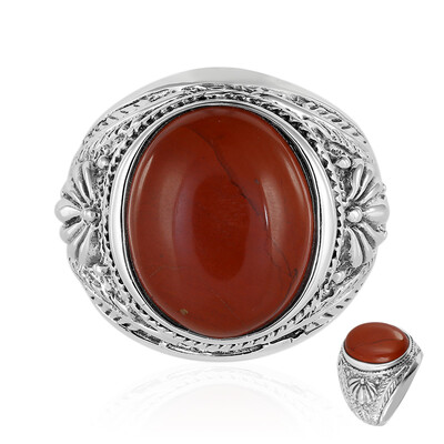 Anillo en plata con Jaspe rojo (Art of Nature)