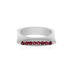 Anillo en plata con Espinela roja noble