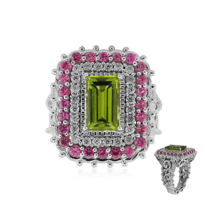 Anillo en plata con Peridoto (Dallas Prince Designs)