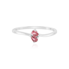 Anillo en plata con Turmalina rosa de Brasil