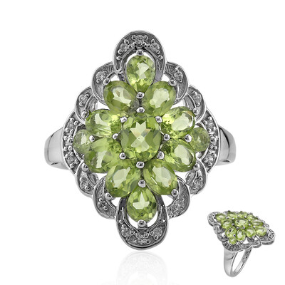 Anillo en plata con Peridoto