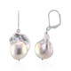 Pendientes en plata con Perla plateada Freshwater (TPC)