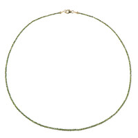 Collar en oro con Diamante verde