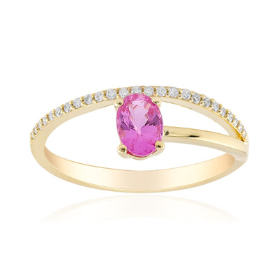 Anillo en oro con Zafiro rosado (CIRARI)