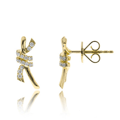 Pendientes en oro con Diamante I1 (H)  (CIRARI)