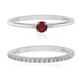 Anillo en plata con Espinela roja noble