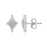 Pendientes en plata con Diamante I2 (I)