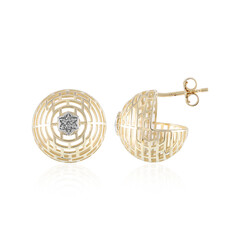 Pendientes en oro con I1 (I) Diamante (Ornaments by de Melo)