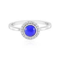 Anillo en plata con Ópalo azul de Etiopía