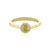 Anillo en plata con Diamante I3 amarillo