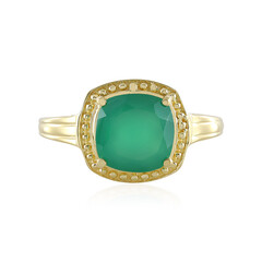 Anillo en plata con Ónix verde