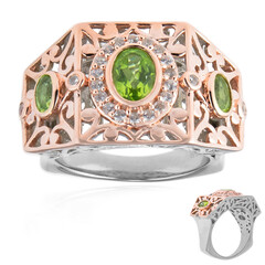 Anillo en plata con Peridoto (Dallas Prince Designs)