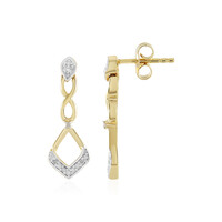 Pendientes en plata con Diamante I2 (J)